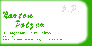 marton polzer business card